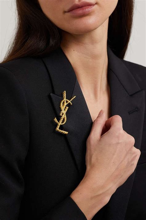 ysl broche bijenkorf|yves saint laurent brooch.